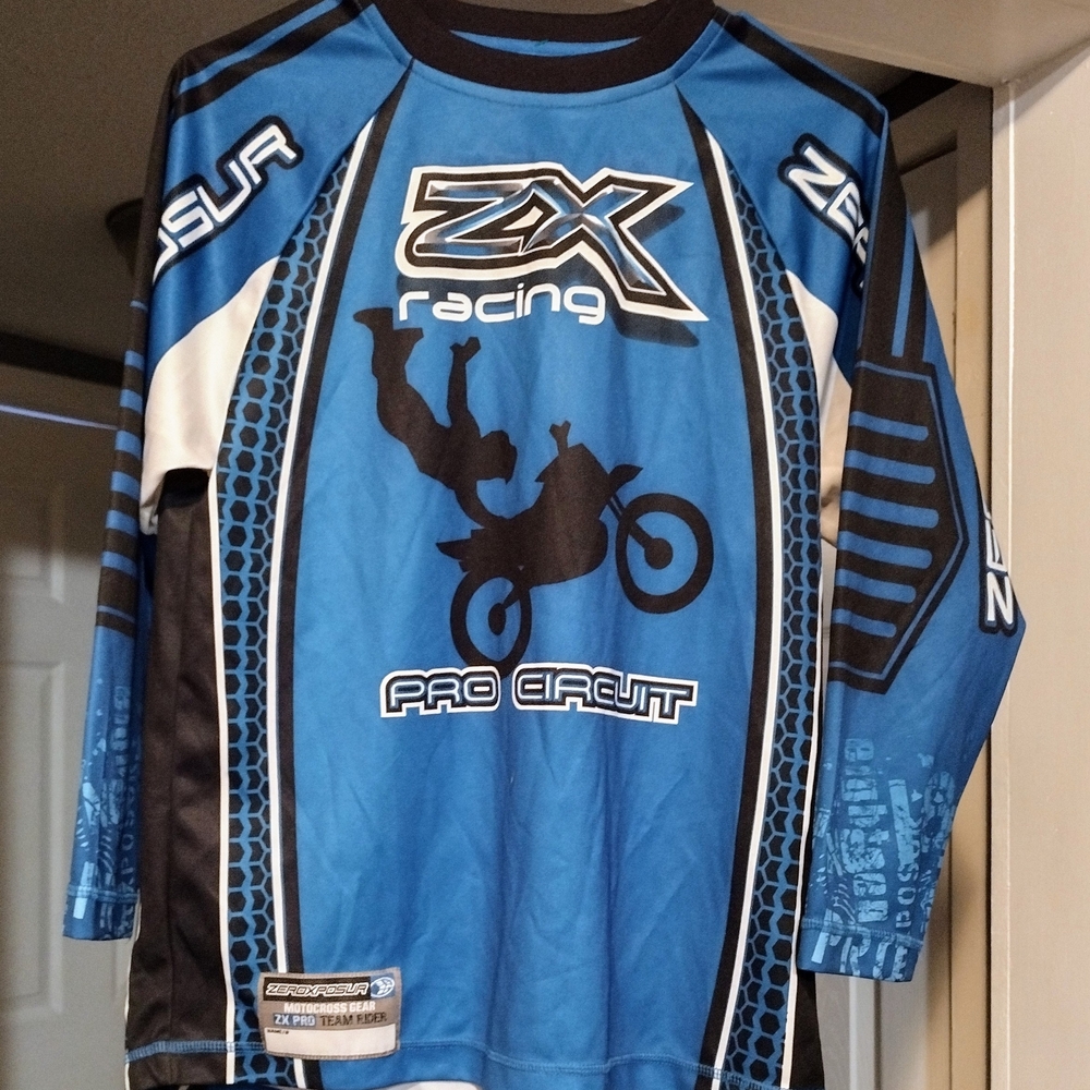 ZX Racing Blue Motocross Jersey